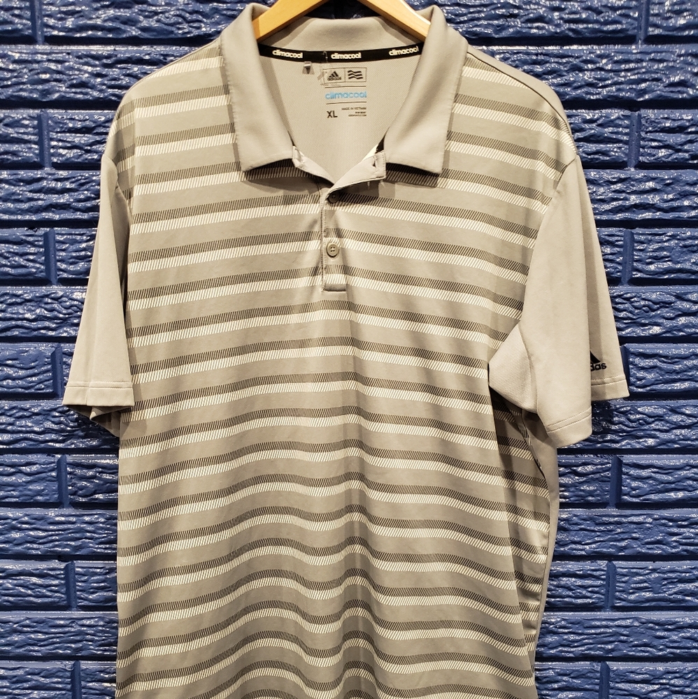 ADIDAS CLIMACOOL Polo Silver/White/Black